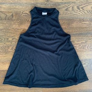 Free People Mock Me Tank- Black XS